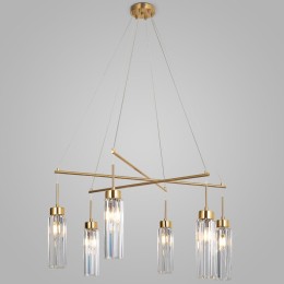 Подвесная люстра Eurosvet Gilian 60163/6 латунь Smart a065757