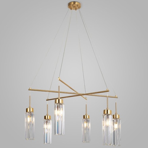 Подвесная люстра Eurosvet Gilian 60163/6 латунь Smart a065757