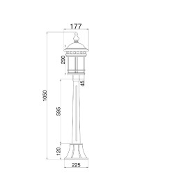 Ландшафтный светильник Maytoni Salamanca O031FL-01BR