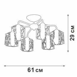 Потолочная люстра Vitaluce V4382-1/6PL