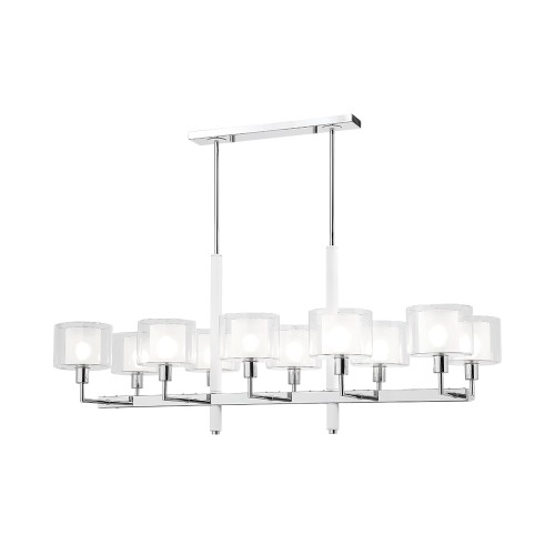Люстра на штанге Crystal Lux MAESTRO SP-PL10 L1100 CHROME
