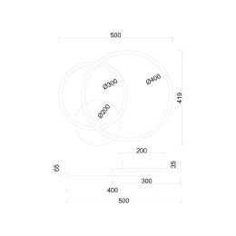 Потолочная люстра Arte Lamp Sierra A2211PL-2WH