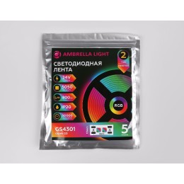 Светодиодная лента Ambrella Light LED Strip 24В 5050 7,2Вт/м RGB 5м IP20 GS4301