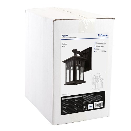 Уличный настенный светильник Feron Бергамо 11689