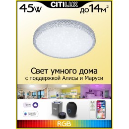 Потолочный светодиодный светильник Citilux Альпина Смарт CL718A40G