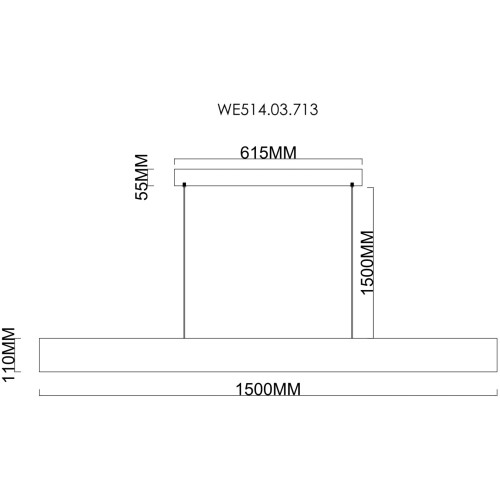 Подвесной светильник Wertmark Edda WE514.03.713