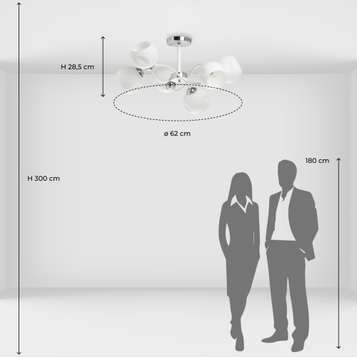 Люстра на штанге De Markt Вита 220013406