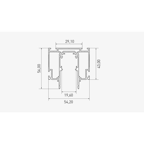 Шинопровод встраиваемый в натяжной потолок Lumker SY-LINK-IZI-2.5-WH 00-00023212
