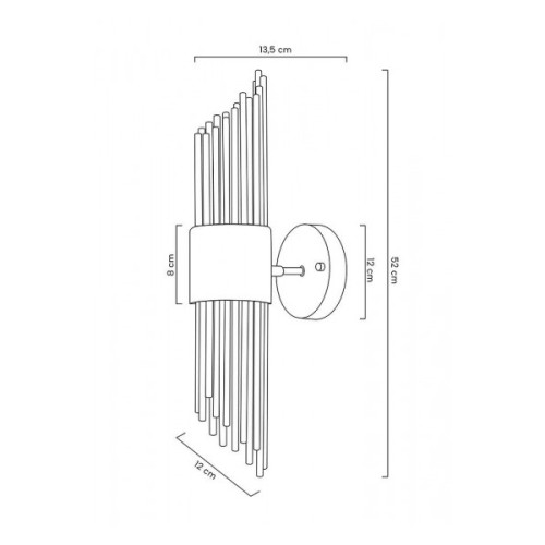 Настенный светильник DeLight Collection Wall lamp B2562W-B gold