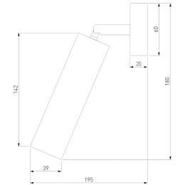 Спот Eurosvet Ease 20128/1 LED белый/черный