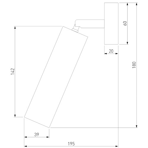 Спот Eurosvet Ease 20128/1 LED белый/черный