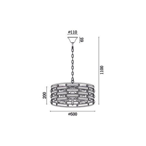 Подвесная люстра Vele Luce Brianna VL3083P05