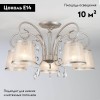 Потолочная люстра Eurosvet Liona 60065/5 серебро