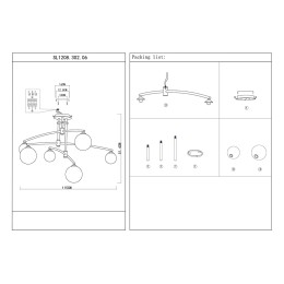 Потолочная люстра ST LUCE SEMBRARE SL1208.302.06