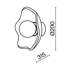 Настенный светильник Maytoni Miracle MOD207WL-01BS