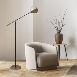 Торшер Eurosvet Grazia 01143/1 черный/золото a062045