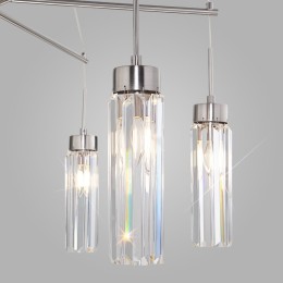 Подвесная люстра Eurosvet Gilian 60163/6 никель Smart a065758