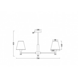 Люстра на штанге Freya Perfetto FR5098PL-05BBS