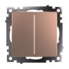 Переключатель одноклавишный Stekker GLS10-7107-02 Катрин 49169