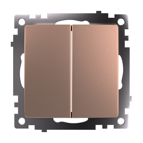 Переключатель одноклавишный Stekker GLS10-7107-02 Катрин 49169