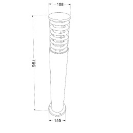 Ландшафтный светильник Maytoni Bronx O576FL-01GR1