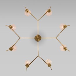 Люстра на штанге Eurosvet Prism 60143/8 латунь a061937