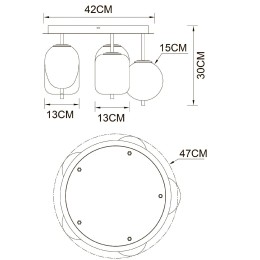 Потолочная люстра Arte Lamp Freddie A2231PL-5PB