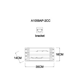 Настенный светильник Arte Lamp Caravaggio A1059AP-2CC