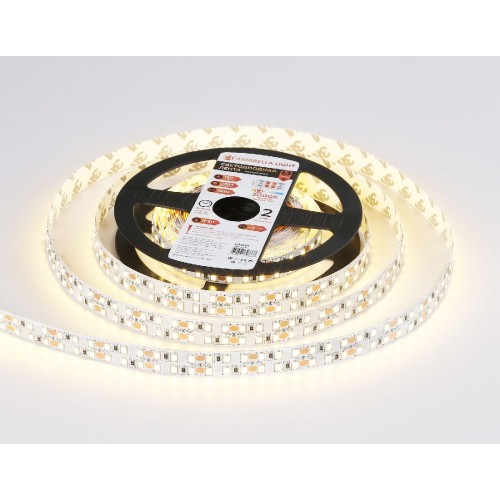 Светодиодная лента двухрядная Ambrella Light LED Strip 12В 2835 19,2Вт/м 3000K 5м IP20 GS1601