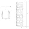 Настенный светильник Eurosvet Blitz 40259 LED хром/ прозрачный хрусталь Strotskis a065321