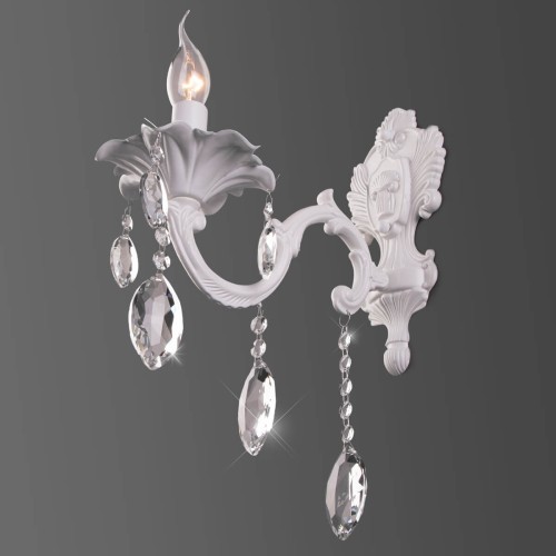 Бра Eurosvet 10108/1 белый/прозрачный хрусталь Strotskis