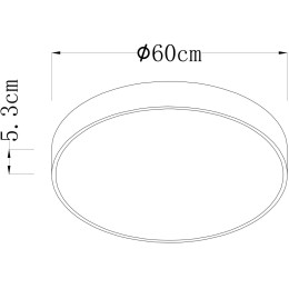Потолочный светодиодный светильник Arte Lamp Arena A2673PL-1BK