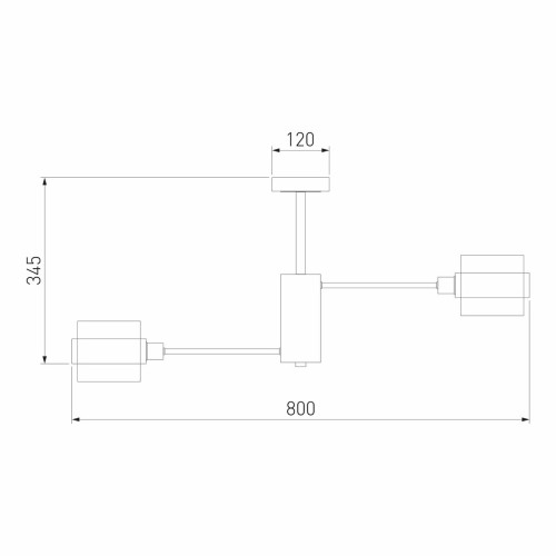 Потолочная люстра Eurosvet Arcada 70127/8 черный