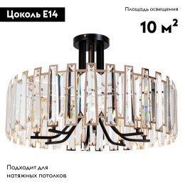 Потолочная люстра Arte Lamp Amber A1028PL-8BK