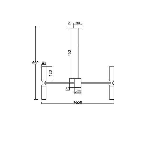 Люстра на штанге Maytoni Memory MOD177PL-12G