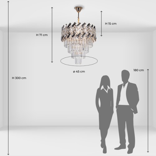 Подвесная люстра De Markt Бриз 111016206