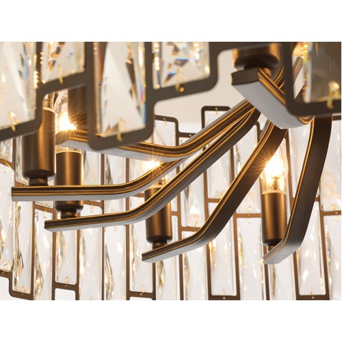 Подвесная люстра Delight Collection D8524P/L black/clear