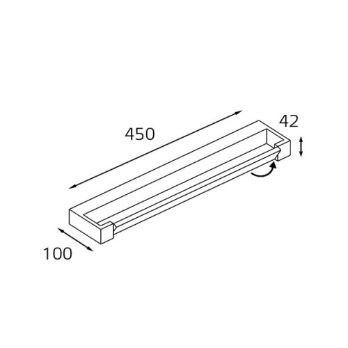Настенный светильник Italline IT01-1068/45 black