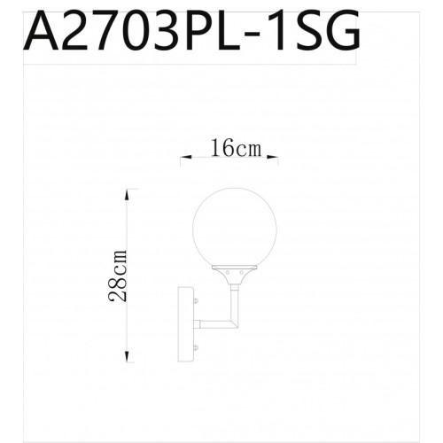 Бра ARTE Lamp A2703AP-1SG