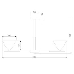 Люстра на штанге Eurosvet Rylee 70138/6 хром
