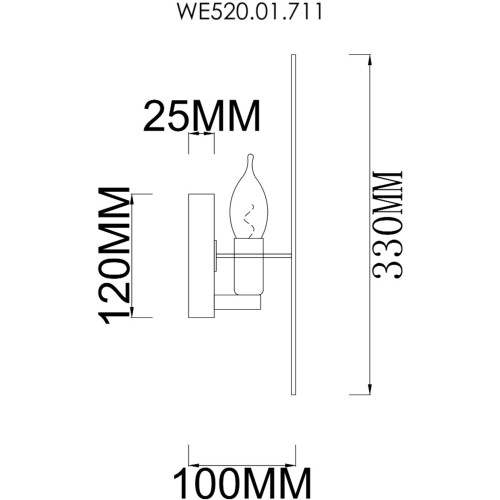 Бра Wertmark Palma WE520.01.711