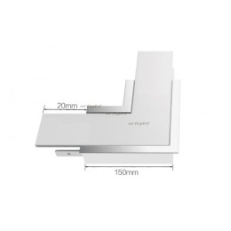 Угол Arlight S2-LINIA94-F-L90 прямой 021282