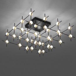 Потолочная люстра DeLight Collection Molecular MX18001067-36A black/gold