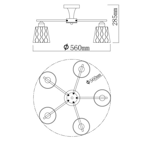 Потолочная люстра De Markt Вита 220013005