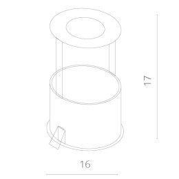 Встраиваемый светильник ARTE Lamp A3120PL-1WH