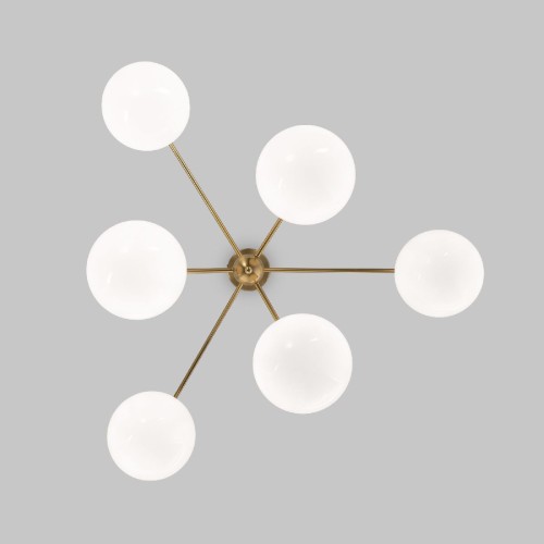 Люстра на штанге Eurosvet Marbella 60147/6 латунь Smart a063851