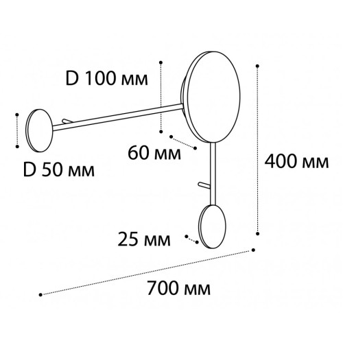 Настенный светильник Italline IT03-1436 black