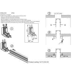 Внешний угловой соединитель угловой для магнитного встраиваемого шинопровода Crystal Lux Space CLT 0.223 03 WH