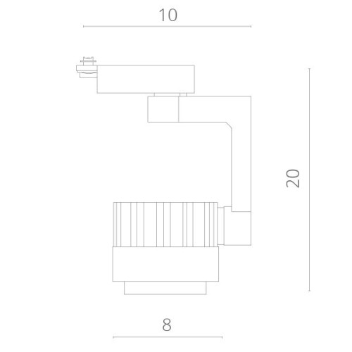 Трековый светодиодный светильник Arte Lamp Vigile A1610PL-1BK