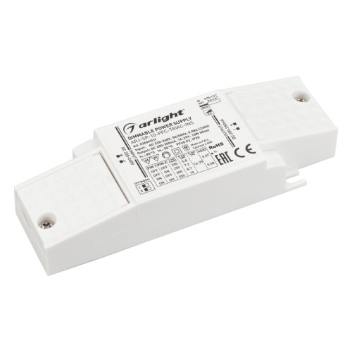 Блок питания Arlight ARJ-SP-10-PFC-Triac-INS (10W, 16-29V, 0.2-0.35A) 026042(1)